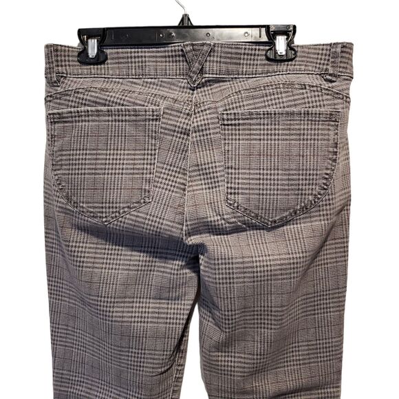 Democracy Ab Technology Women's Size 12 Gray Plaid Skinny Ankle Jeans Stretch - Picture 7 of 11